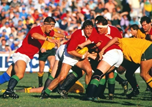 Mike Teague, Wade Dooley and Paul Ackford play for the British Lions in the second test against Australia in 1989 Mike Teague, Wade Dooley and Paul Ackford play for the British Lions in the second test against Australia in 1989