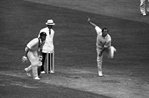 Norman Gifford bowls for England against Australia in 1972 Norman Gifford bowls for England against Australia in 1972
