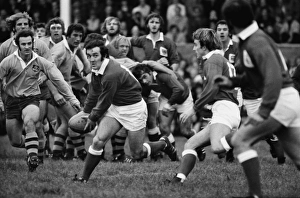 Phil Bennett on the ball for Llanelli against Australia in 1975 Phil Bennett on the ball for Llanelli against Australia in 1975