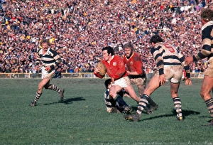 Phil Bennett makes a break for the Lions on the way to scoring a try against Auckland in 1977 Phil Bennett makes a break for the Lions on the way to scoring a try against Auckland in 1977