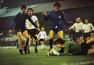 Real Madrid and Derby clash in the 1975/6 European Cup Real Madrid and Derby clash in the 1975/6 European Cup