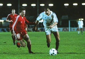 Real Madrids Isidro and Aberdeens John McMaster - 1983 Cup Winners Cup Final Real Madrids Isidro and Aberdeens John McMaster - 1983 Cup Winners Cup Final