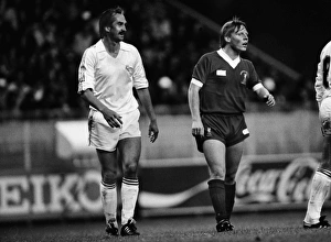 Real Madrids Uli Stielike and Liverpools Sammy Lee - 1981 European Cup Final Real Madrids Uli Stielike and Liverpools Sammy Lee - 1981 European Cup Final
