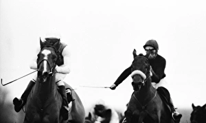 Red Candle and Red Rum ride in the 1973 Hennessey Gold Cup Red Candle and Red Rum ride in the 1973 Hennessey Gold Cup