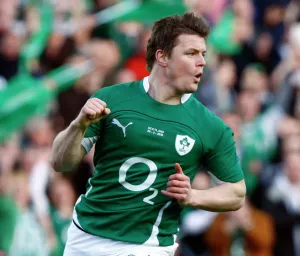 Six Nations Prints: Brian O Driscoll Print - Ireland Rugby Union 2010