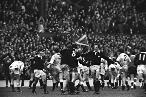 Scotland celebrate victory in the 1971 Calcutta Cup at Twickenham Scotland celebrate victory in the 1971 Calcutta Cup at Twickenham
