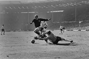 Scotlands Denis Law rounds Englands goalkeeper Gordon Banks to score at Wembley in 1965 Scotlands Denis Law rounds Englands goalkeeper Gordon Banks to score at Wembley in 1965