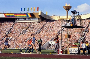 Seb Coe crosses the line to win gold in the 1980 Olympic 1500m final Seb Coe crosses the line to win gold in the 1980 Olympic 1500m final