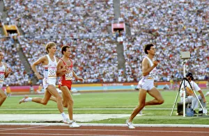 Seb Coe leads the way in the 1984 1500m Olympic final Seb Coe leads the way in the 1984 1500m Olympic final