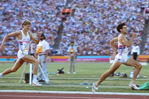 Seb Coe sprints away from Steve Cram to win 1984 1500m Olympic final Seb Coe sprints away from Steve Cram to win 1984 1500m Olympic final