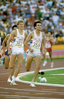 Seb Coe and Steve Cram on the home straight in the 1984 1500m Olympic final Seb Coe and Steve Cram on the home straight in the 1984 1500m Olympic final
