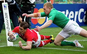 Shane Williams evades Keith Earls to score in the 2011 World Cup quarter-final Shane Williams evades Keith Earls to score in the 2011 World Cup quarter-final