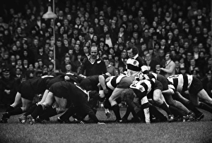 Sid Going and Gareth Edwards during the famous game between the All Blacks and Barbarians in 1973 Sid Going and Gareth Edwards during the famous game between the All Blacks and Barbarians in 1973