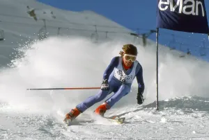 Skiing Prints: Austrian Skier Hans Hinterseer Print