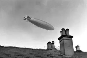 R101 Airship Print: A 1929 Photo of the Largest Flying Aircraft