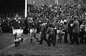The Stradey Park crowd invade the pitch after JJ Williams try against Australia in 1975 The Stradey Park crowd invade the pitch after JJ Williams try against Australia in 1975