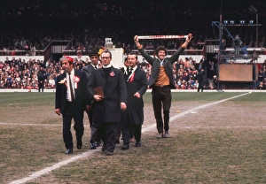 Sunderland carry their Leeds died 1973 coffin to the Roker Park centre-circle Sunderland carry their Leeds died 1973 coffin to the Roker Park centre-circle