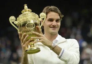 Tennis Prints: Roger Federer Print - 2012 Wimbledon Champion