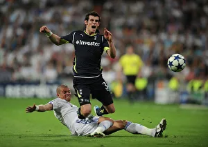 Tottenhams Gareth Bale is fouled during the Champions League quarter-final Tottenhams Gareth Bale is fouled during the Champions League quarter-final