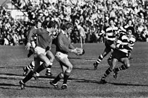 Trevor Ringland on the ball for the British Lions in 1983 Trevor Ringland on the ball for the British Lions in 1983