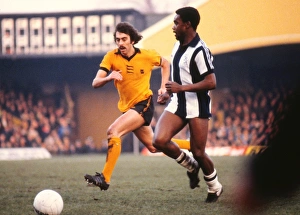 West Broms Laurie Cunningham and Wolves Geoff Palmer West Broms Laurie Cunningham and Wolves Geoff Palmer