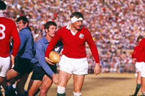Willie John McBride of the British Lions in 1974 Willie John McBride of the British Lions in 1974