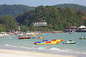 The beach in Pantai Cenang, Langkawi, Malaysia The beach in Pantai Cenang, Langkawi, Malaysia
