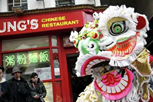 The Lion Dance at Chinese New Year 2010 in London The Lion Dance at Chinese New Year 2010 in London