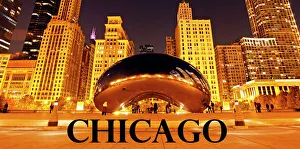 Souvenir of the Cloud Gate Sculpture, Chicago, America Souvenir of the Cloud Gate Sculpture, Chicago, America