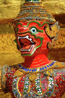 Yaksha Demon Statue at Wat Phra Kaew Temple complex Bangkok, Thailand Yaksha Demon Statue at Wat Phra Kaew Temple complex Bangkok, Thailand