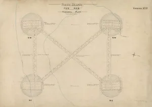 Forth Bridge Prints: Forth Bridge Print: General Plan