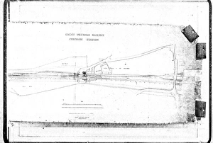 British Railway History Prints: Great Western Railway - Corsham Station. Survey [1847]