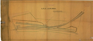 Cornwall Railway History Prints: GWR St. Erth Station - station survey [1882]