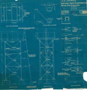 Halwill Junction Print: Water Tank Structure Plan