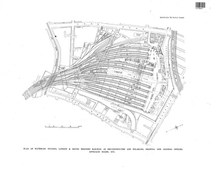 London & South Western Railway - Plan of Waterloo Station as Reconstructed London & South Western Railway - Plan of Waterloo Station as Reconstructed