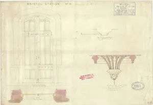 Isambard Kingdom Brunel Designs Prints: Bristol Station no. 13 Details [c1840s]