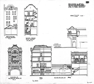 New Station and Offices for the London Necropolis Station - Elevations New Station and Offices for the London Necropolis Station - Elevations