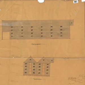British Railway Heritage Sites Prints: Newhaven Side and Front Elevation [1900]