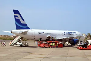 Airbus A320 Finnair at Murcia Pan Airport, Spain Airbus A320 Finnair at Murcia Pan Airport, Spain