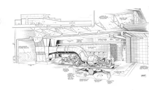 Alvis High Altitude Engine Test House Cutaway Drawing Alvis High Altitude Engine Test House Cutaway Drawing