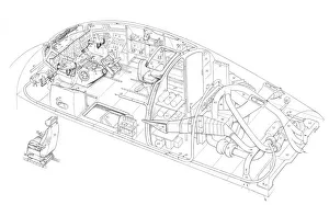 Armstrong Whitworth 650 argosy - cockpit & ecs deta Cutaway Drawing Armstrong Whitworth 650 argosy - cockpit & ecs deta Cutaway Drawing