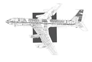 Cutaways/general aviation cutaways/boeing 707 420 cutaway drawing Cutaways/general aviation cutaways/boeing 707 420 cutaway drawing