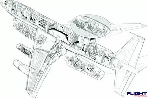Boeing Collection: Boeing E-3 Sentry AWACS Cutaway