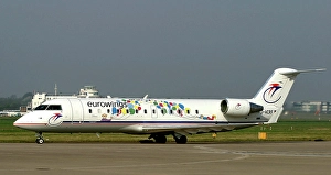 Bombardier CRJ200 Eurowings at Birmingham Airport UK Bombardier CRJ200 Eurowings at Birmingham Airport UK