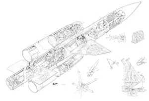 Bristol Bloodhound Cutaway Print