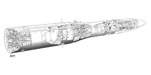 Bristol Siddeley Black arrow - final standard Cutaway Drawing Bristol Siddeley Black arrow - final standard Cutaway Drawing