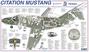 Cutaways/cutaway posters/cessna citation mustang cutaway poster Cutaways/cutaway posters/cessna citation mustang cutaway poster