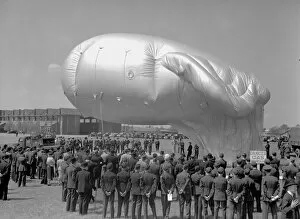 1930's Military Collection: A demonstration of a Barrage Balloon