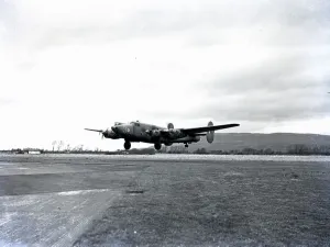 Prints of hakleton 2 RAF taking off, 1958 Flight Prints: Hakleton 2 RAF Taking Off Print, Black and White Photo