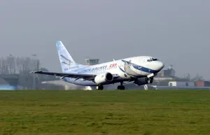 Boeing 737 Prints: OK-DGL 737-500 Print - BHX Departure